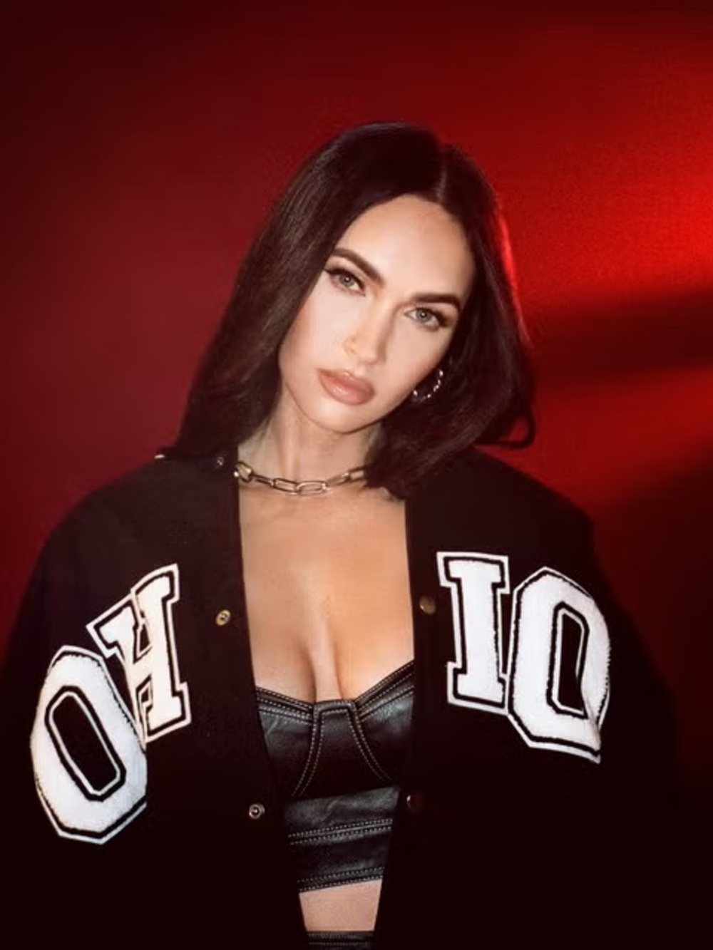 Boohoo Black Jacket with White Stripe Trim